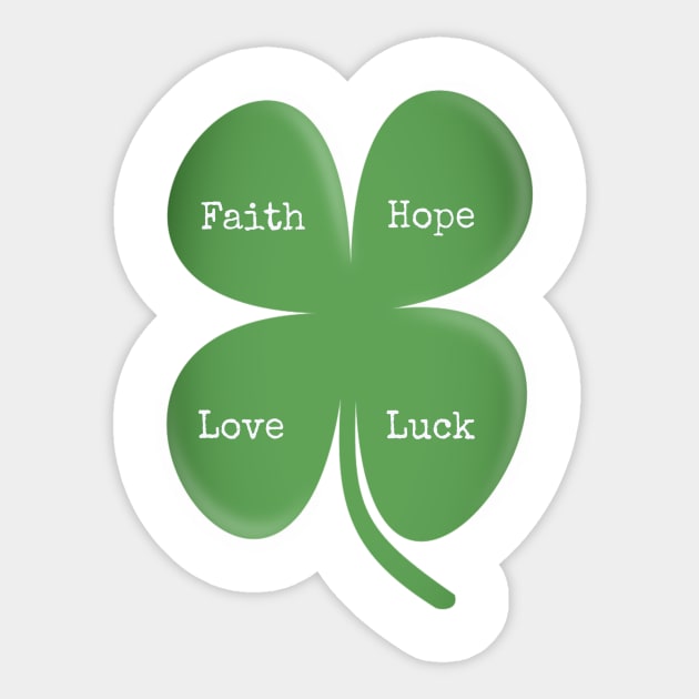 Irish Four Leaf Clover Sticker by bargains730